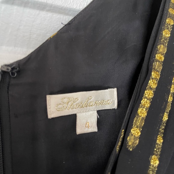 Shoshanna black and gold party dress🥂 - Picture 5 of 8